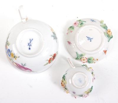 Lot 1077 - A late 19th century Berlin porcelain tea...