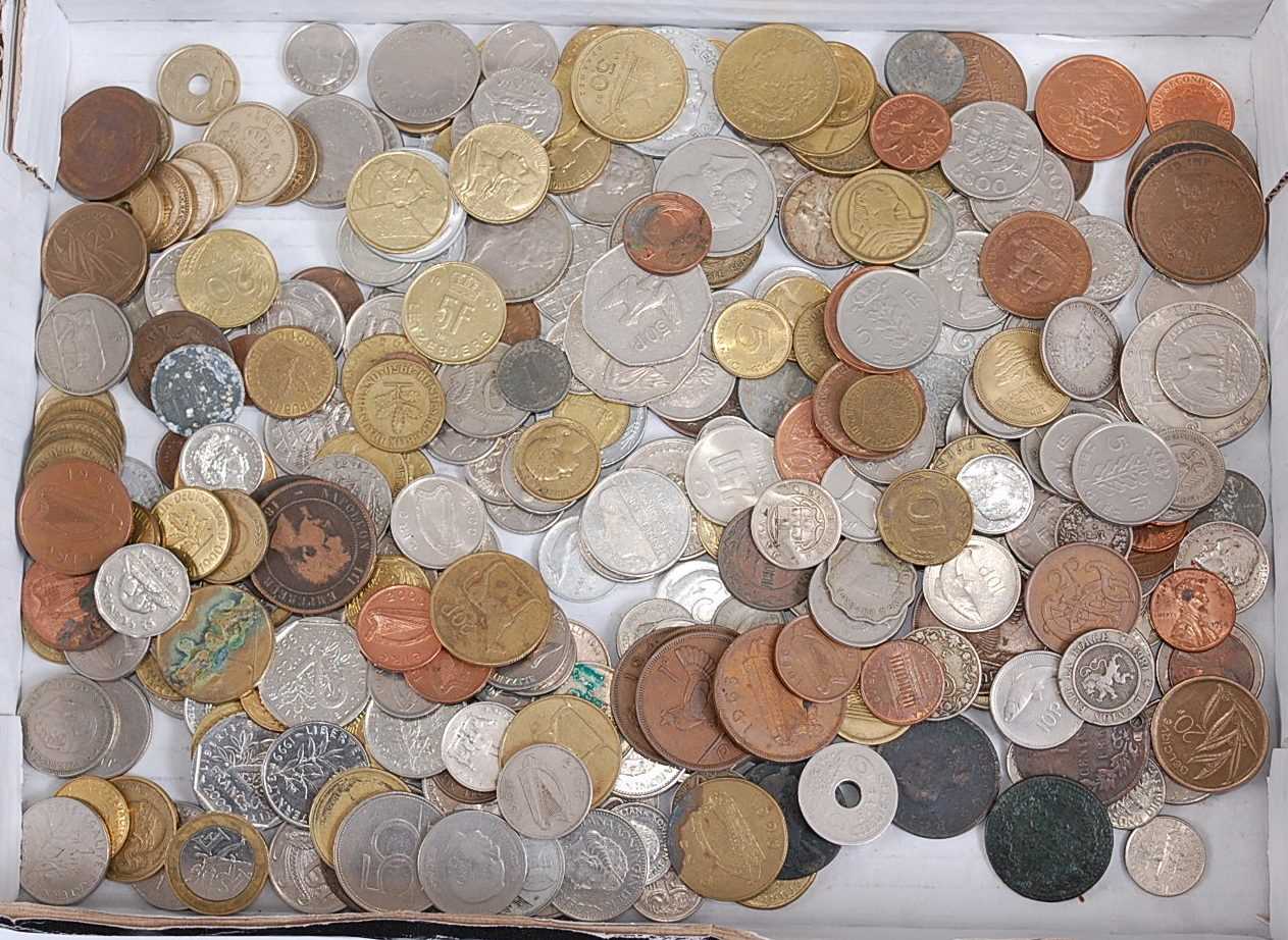 Lot 2118 - World coins and banknotes, a mixed lot to...