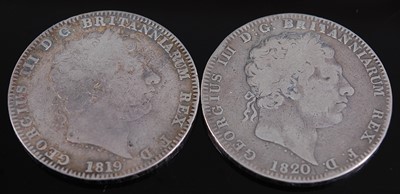 Lot 2189 - Great Britain, 1819 crown, George III laureate...