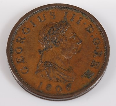 Lot 2197 - Great Britain, 1806 penny, Soho mint, obv;...