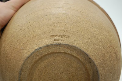 Lot 46 - A John Leach brown glazed studio pottery bowl,...