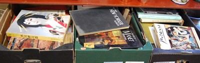 Lot 73 - Three boxes containing a collection of art...