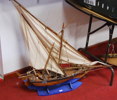 Lot 74 - A 20th century model of a ship, on stand,...