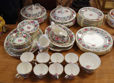 Lot 94 - A Crown Staffordshire porcelain part tea and...