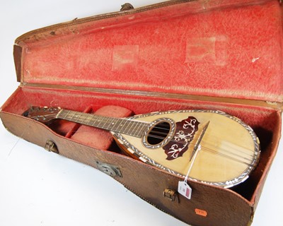 Lot 99 - An Italian mandolin, having rosewood body with...