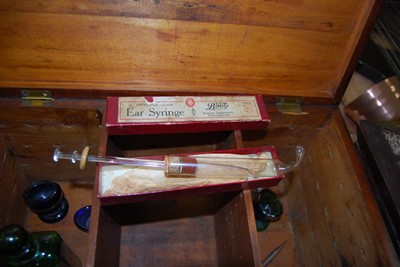 Lot 103 - A 19th century studded mahogany apothecary box,...