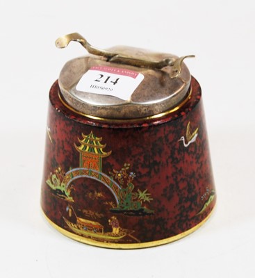 Lot 214 - A Carlton ware sugar bowl decorated in the...