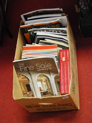 Lot 156 - A box of miscellaneous auction catalogues and...