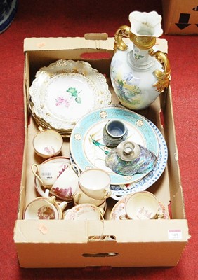 Lot 169 - A box of miscellaneous items, to include 19th...