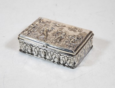 Lot 260 - A late Victorian silver and embossed table...