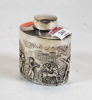 Lot 261 - A late Victorian silver and embossed tea...