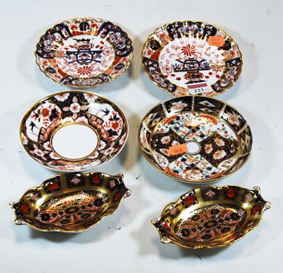 Lot 223 - A pair of Royal Crown Derby dishes of shaped...