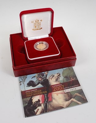 Lot 2213 - Great Britain, 2007 golf proof half sovereign,...