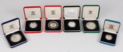 Lot 2009 - The Royal Mint, a collection of six silver...