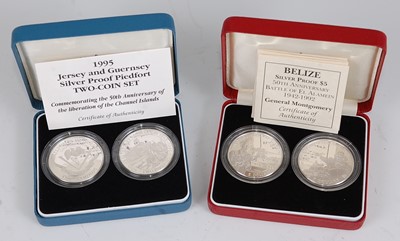 Lot 2015 - The Royal Mint, 1995 Jersey and Guernsey 50th...