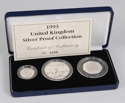 Lot 2021 - Great Britain, 1993 UK Silver Proof Collection,...