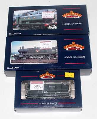 Lot 580 - Bachmann 32-135A GWR green prairie tank engine...