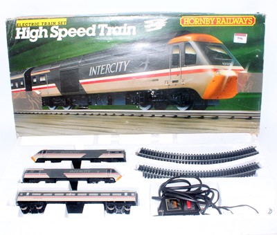 Lot 596 - Hornby High Speed train set R777, appears...