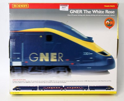 Lot 597 - Hornby GNER blue 'White Rose' train pack R2197,...