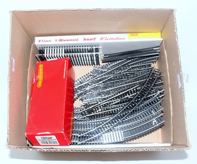 Lot 653 - Large box of apparently unused Hornby track,...