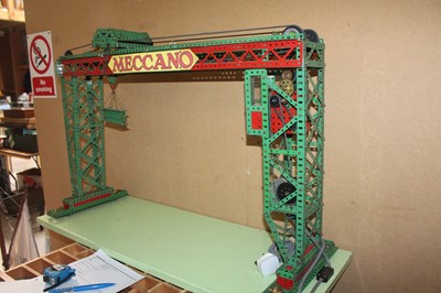 Lot 102 - Meccano window display model, automatic gantry...