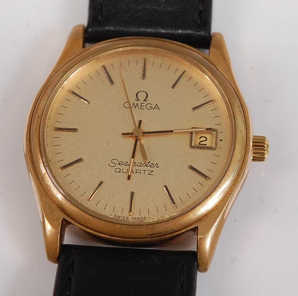 Lot 2520 - A Gents stainless steel and yellow gold plate...