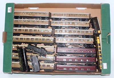 Lot 657 - Tray containing 2x LNER outline locos (a/f)...