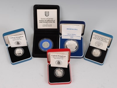 Lot 2055 - The Royal Mint, a collection of five silver...