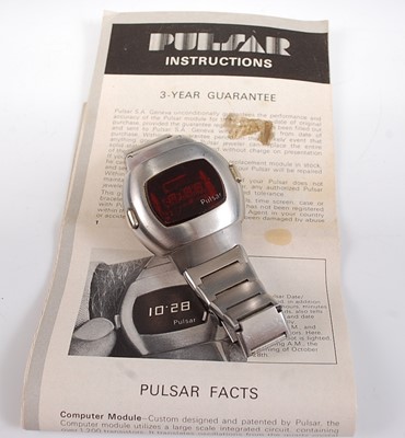 Lot 2527 - An early 1970s Pulsar digital wristwatch,...