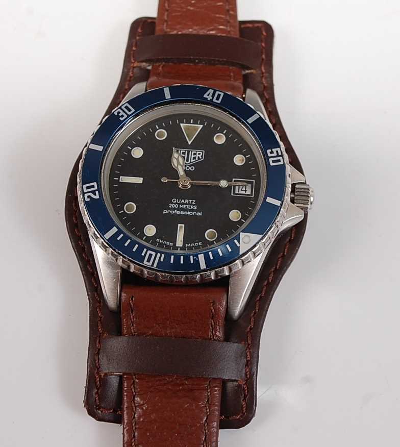 Lot 2521 - A Gents stainless steel Heuer 1000...