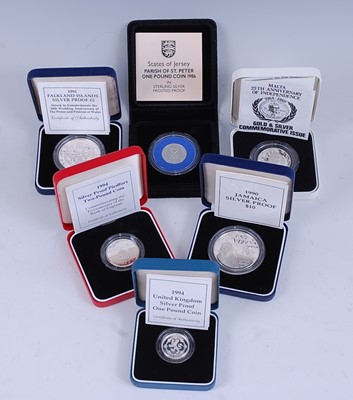 Lot 2072 - The Royal Mint, a collection of six silver...