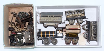 Lot 267 - Mixed delve including Brimtoy L&NWR 0-4-0...