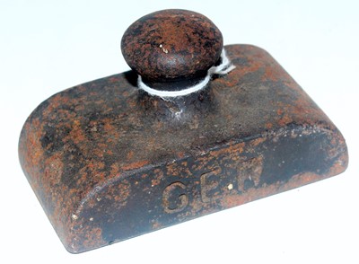 Lot 3 - A GER metal paperweight