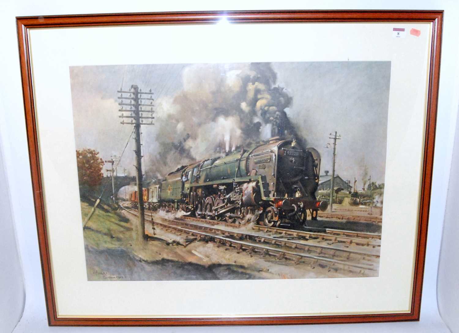 Lot 4 - A framed and glazed Cuneo print 'Evening Star'...