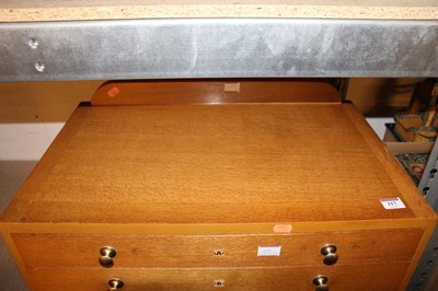 Lot 117 - Meccano 6-drawer dealer's cabinet, complete...