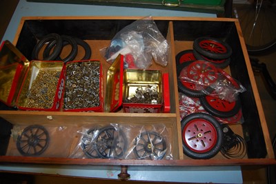Lot 123 - Well constructed non-Meccano 5-drawer dark...