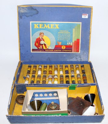 Lot 134 - Two Meccano Kemex outfits No. 2 and 2L one (G)...