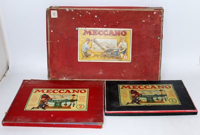 Lot 146 - Three Meccano outfits: French No. 8 outfit,...