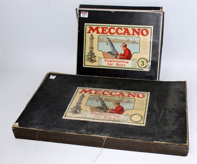 Lot 151 - Two Meccano outfits: No.3 1919/20 complete...