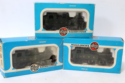 Lot 735 - Three Airfix 0-4-2 1400 class tank locos GWR...