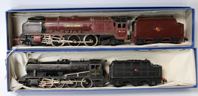 Lot 737 - Two Hornby Dublo 2-rail locos and tenders,...