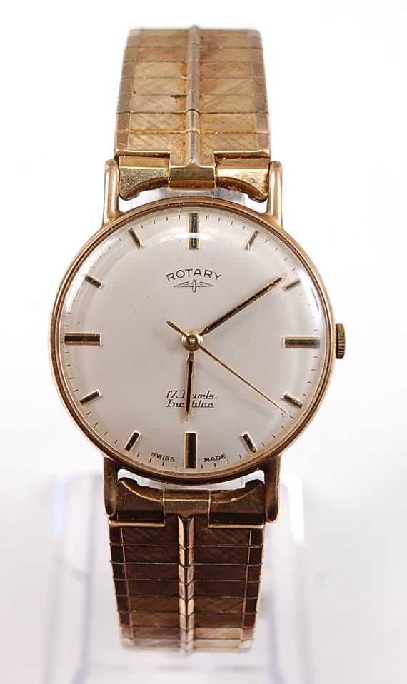 Lot 2528 - A Gents Rotary 9ct yellow gold manual wind...