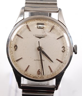 Lot 2529 - A Gents Longines stainless steel automatic...
