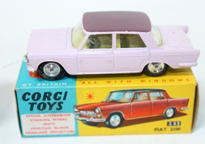 Lot 1627 - A Corgi Toys No. 232 Fiat 2100 saloon...