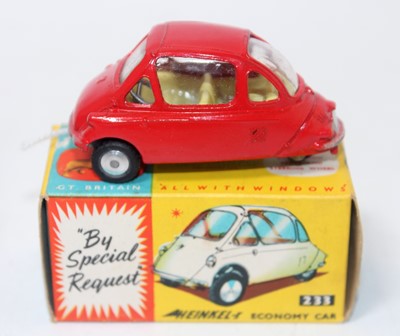 Lot 1631 - A Corgi Toys No. 233 Heinkel Economy Car,...