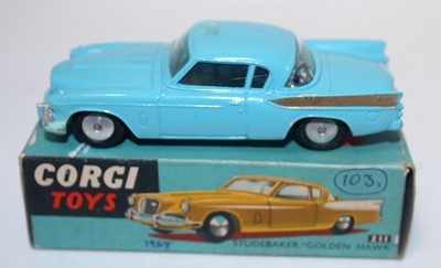 Lot 1649 - A Corgi Toys No. 211 Studebaker Golden Hawk...