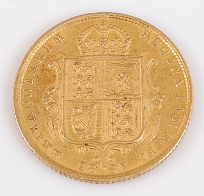 Lot 2140 - Great Britain, 1887 gold half sovereign,...