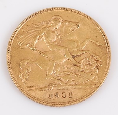 Lot 2141 - Great Britain, 1911 gold half sovereign,...