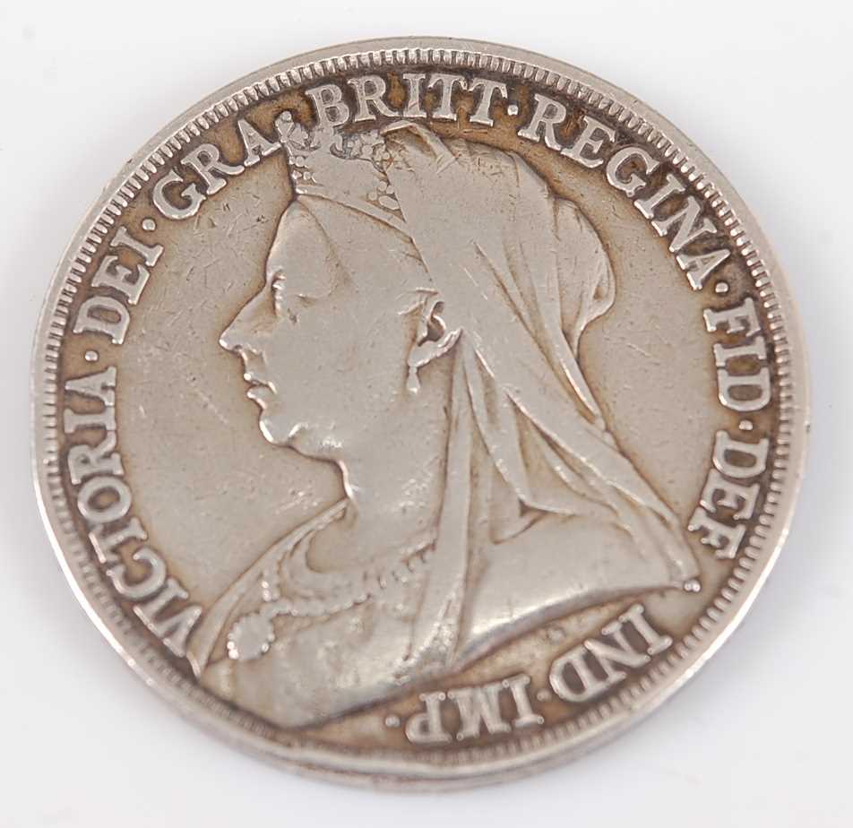 Lot 2149 - Great Britain, 1893 crown, Victoria veil bust,...