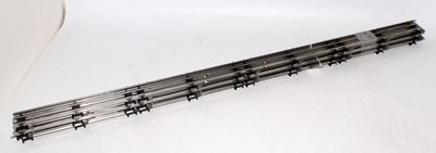 Lot 229 - Lionel straight 3-rail tinplate track:- 5 x 40"...